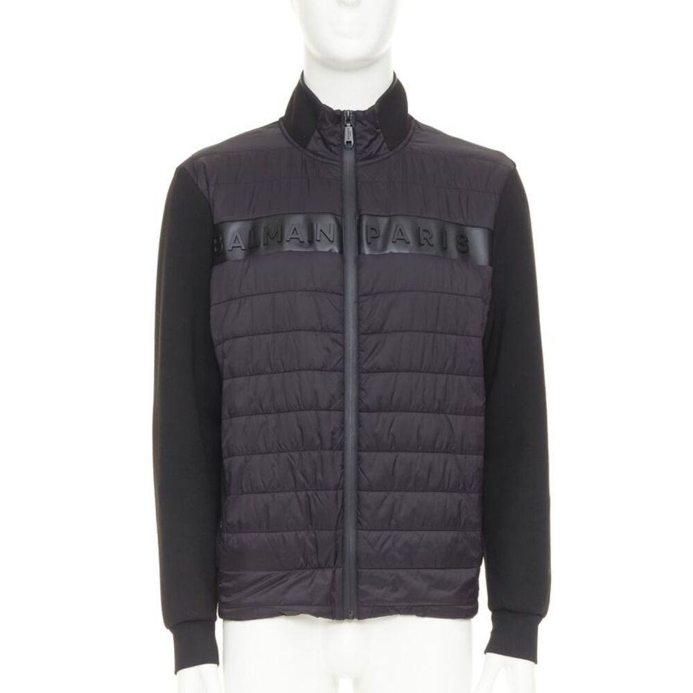 Balmain Quilted Puffer Neoprene Jacket